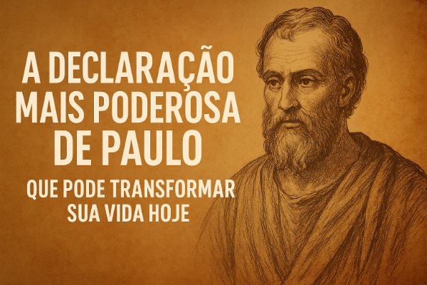 A Declaração Mais Poderosa de Paulo – Que Pode Transformar Sua Vida Hoje