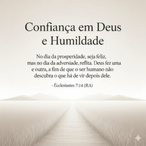 Confiança em Deus e Humildade