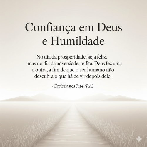 Confiança em Deus e Humildade