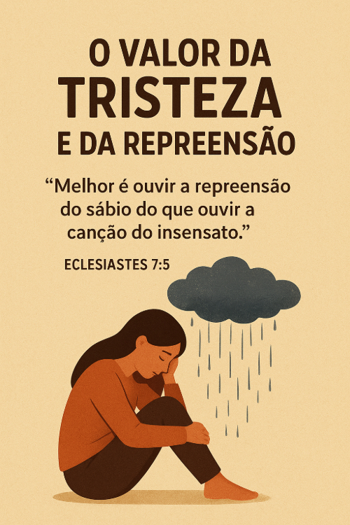 O Valor da Tristeza e da Repreensão