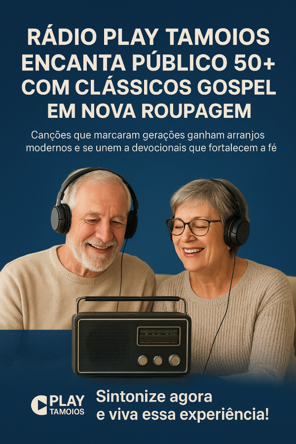 Rádio Play Tamoios encanta público 50+ com clássicos gospel em nova roupagem