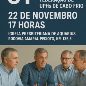 CONVITE ESPECIAL – Federação de Homens do Presbitério de Cabo Frio