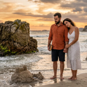 O Casamento e o Castelo de Areia 