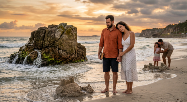 O Casamento e o Castelo de Areia 