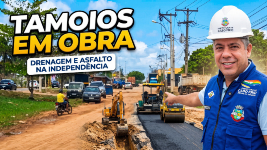 Obras avançam em Tamoios – Cabo Frio RJ